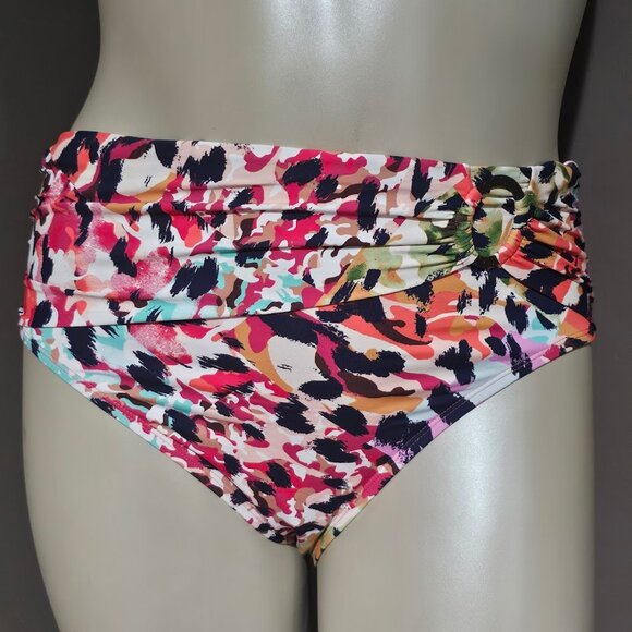 Bleu Rod Beattie Party Animal Draped High Waisted Bikini Bottom - Picture 2 of 8